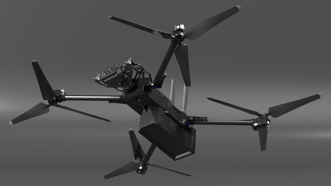 3D Autonomous Drone Skydio X2 Rigged model