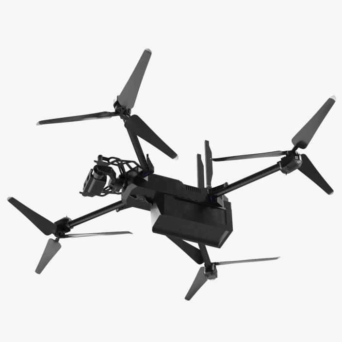 3D Autonomous Drone Skydio X2 Rigged model