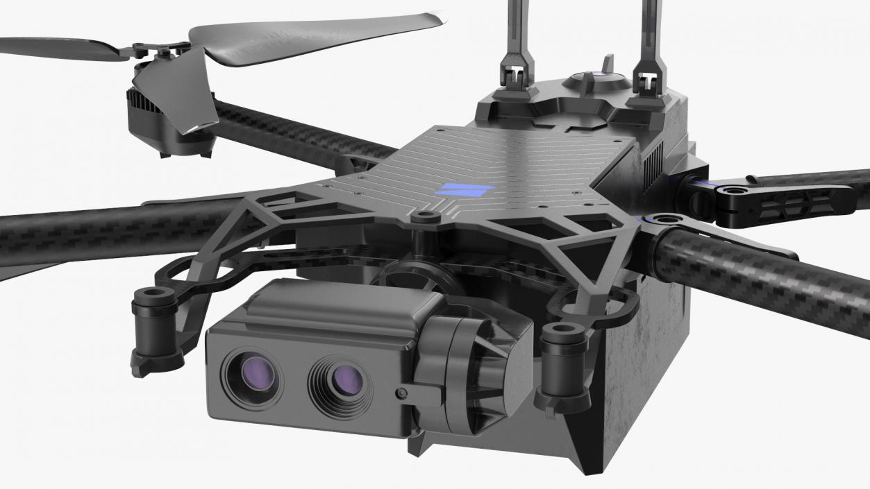 3D Autonomous Drone Skydio X2 Rigged model