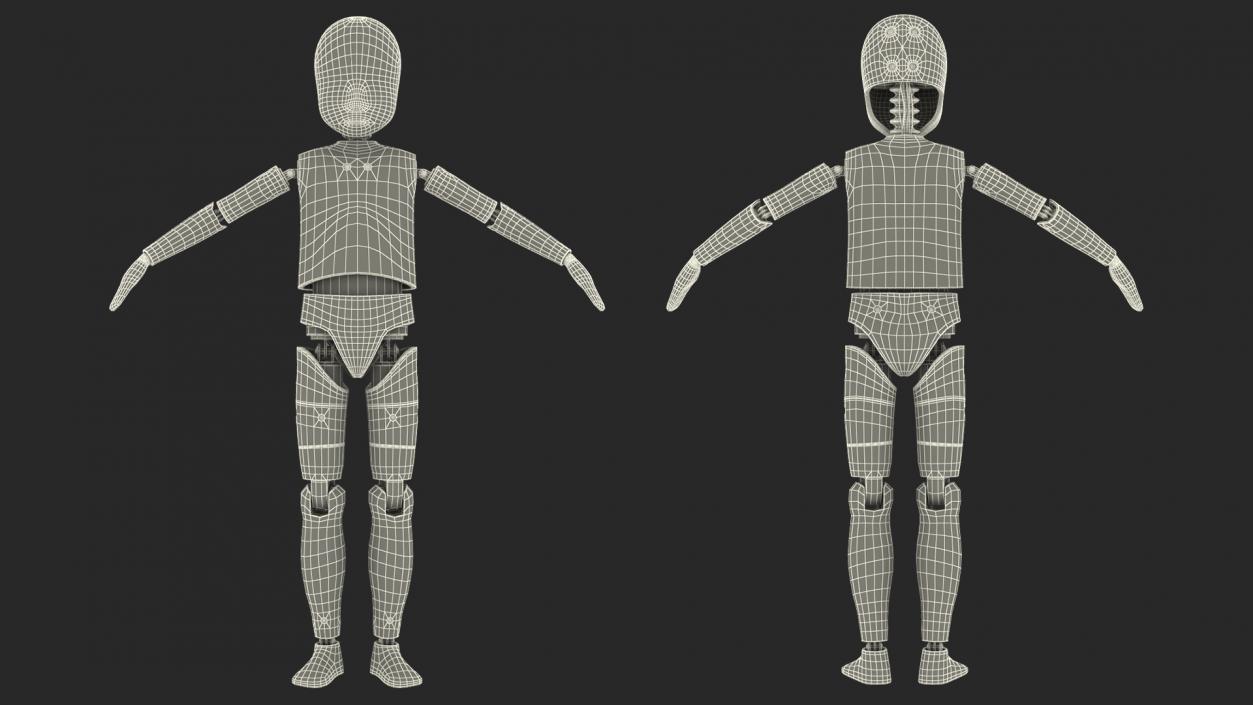 Child Crash Test Dummy Rigged 3D model