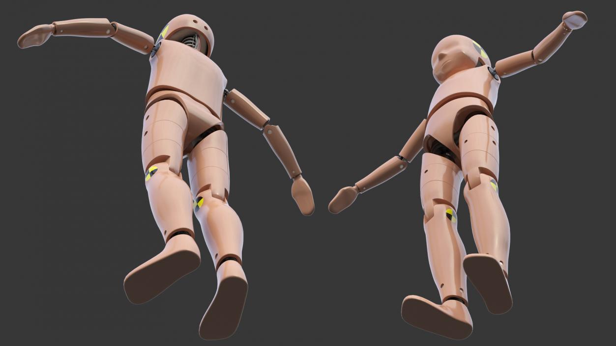 Child Crash Test Dummy Rigged 3D model