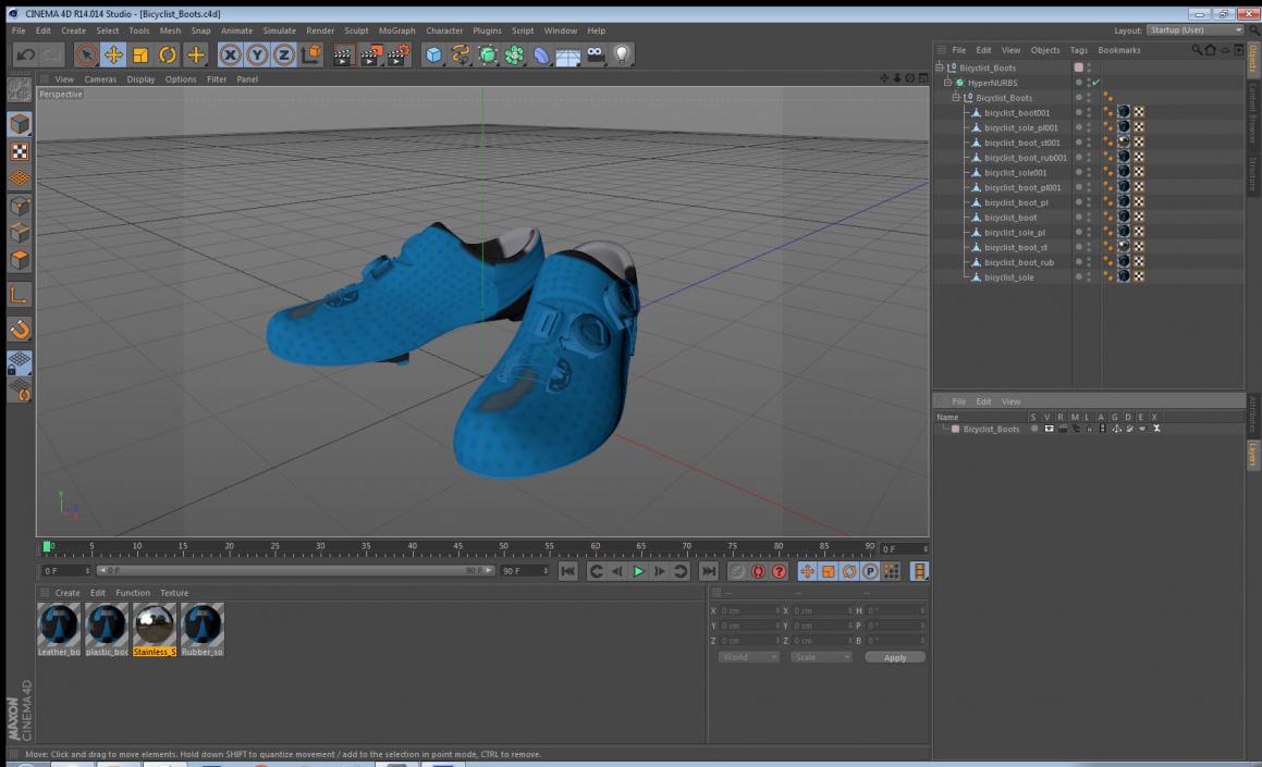 3D model Bicyclist Boots