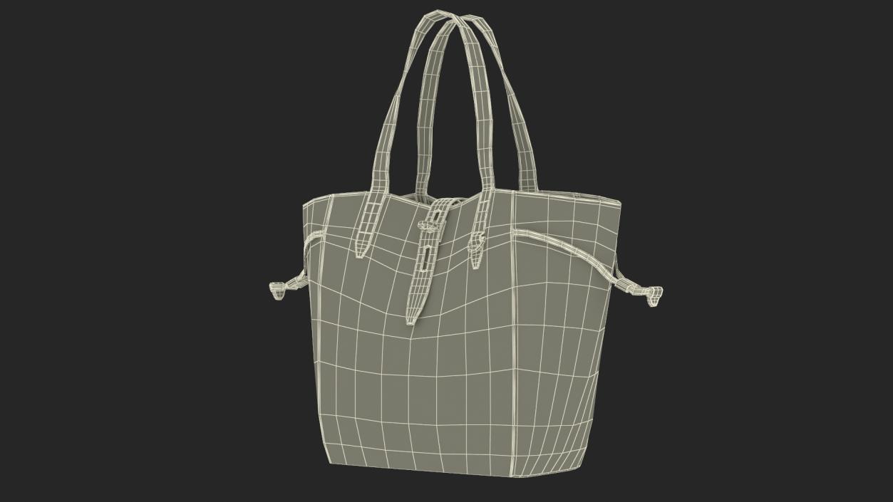 3D model Furla Net Tote Bag Cognac