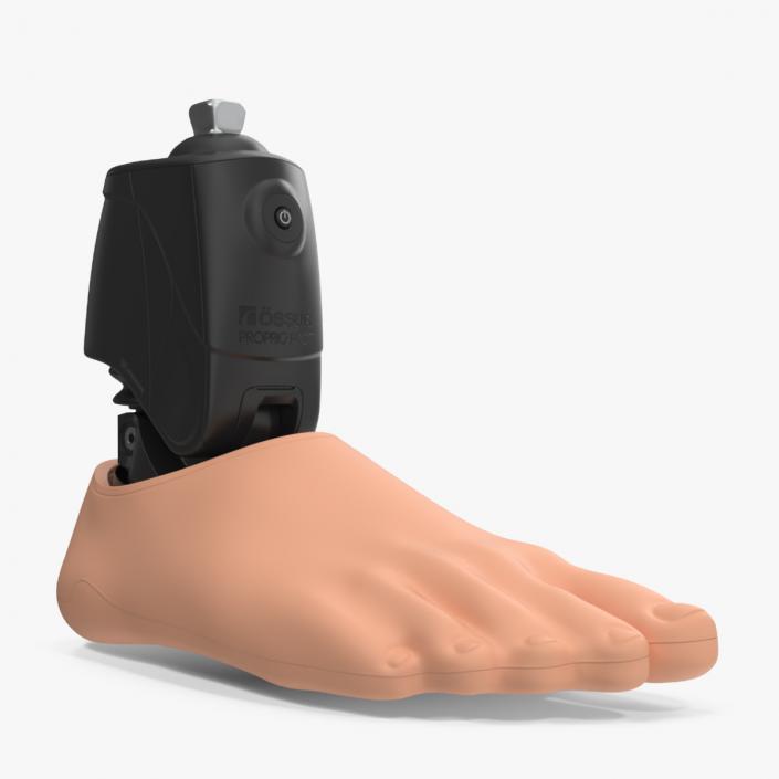 Bionic Prosthesis OSSUR with Rubber Foot 2 3D