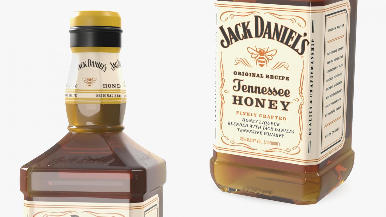 3D Jack Daniels Tennessee Honey Whiskey