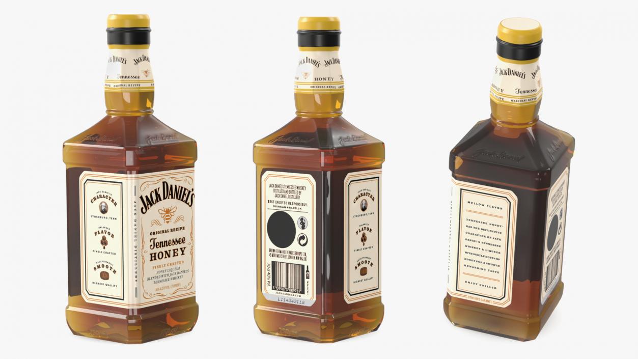 3D Jack Daniels Tennessee Honey Whiskey