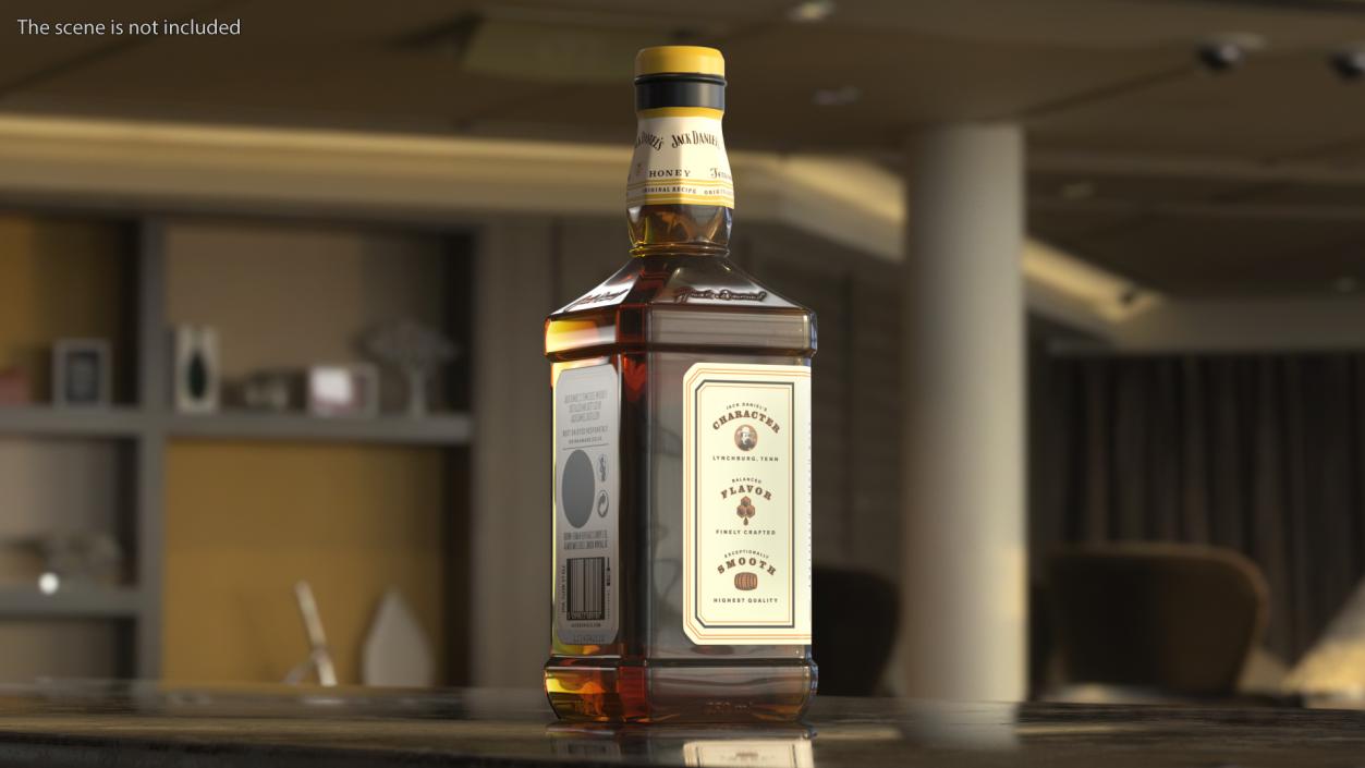 3D Jack Daniels Tennessee Honey Whiskey