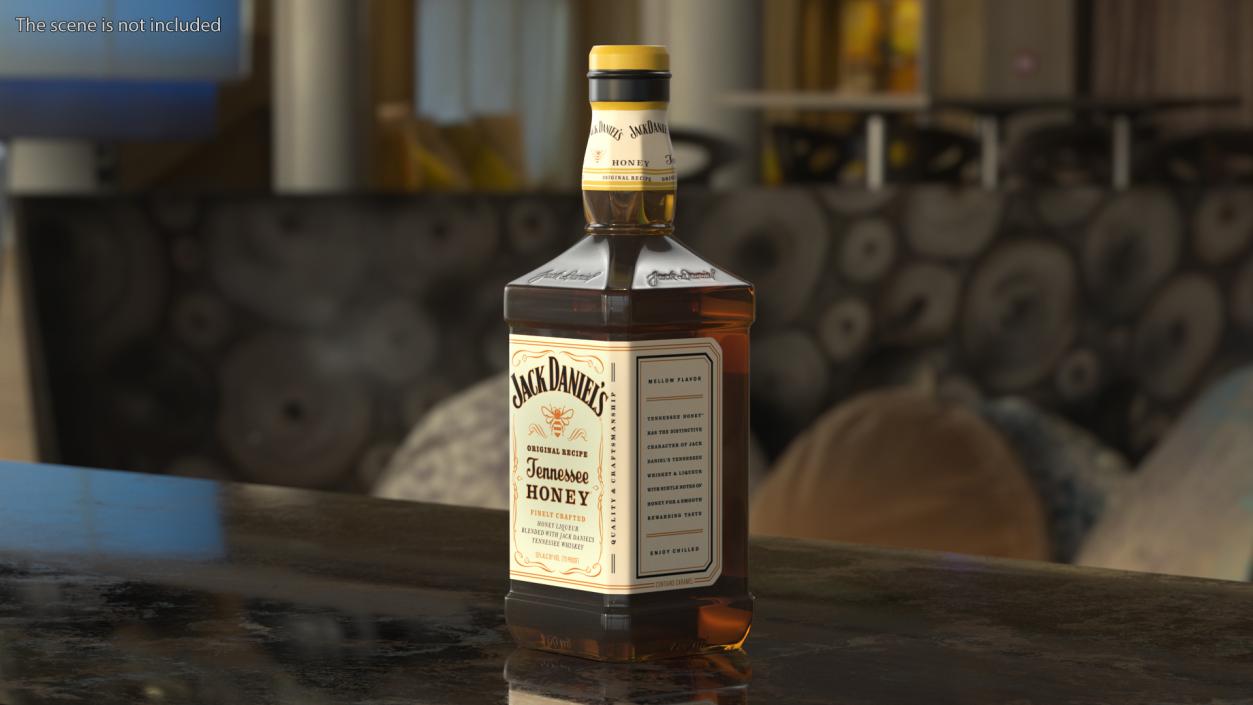 3D Jack Daniels Tennessee Honey Whiskey