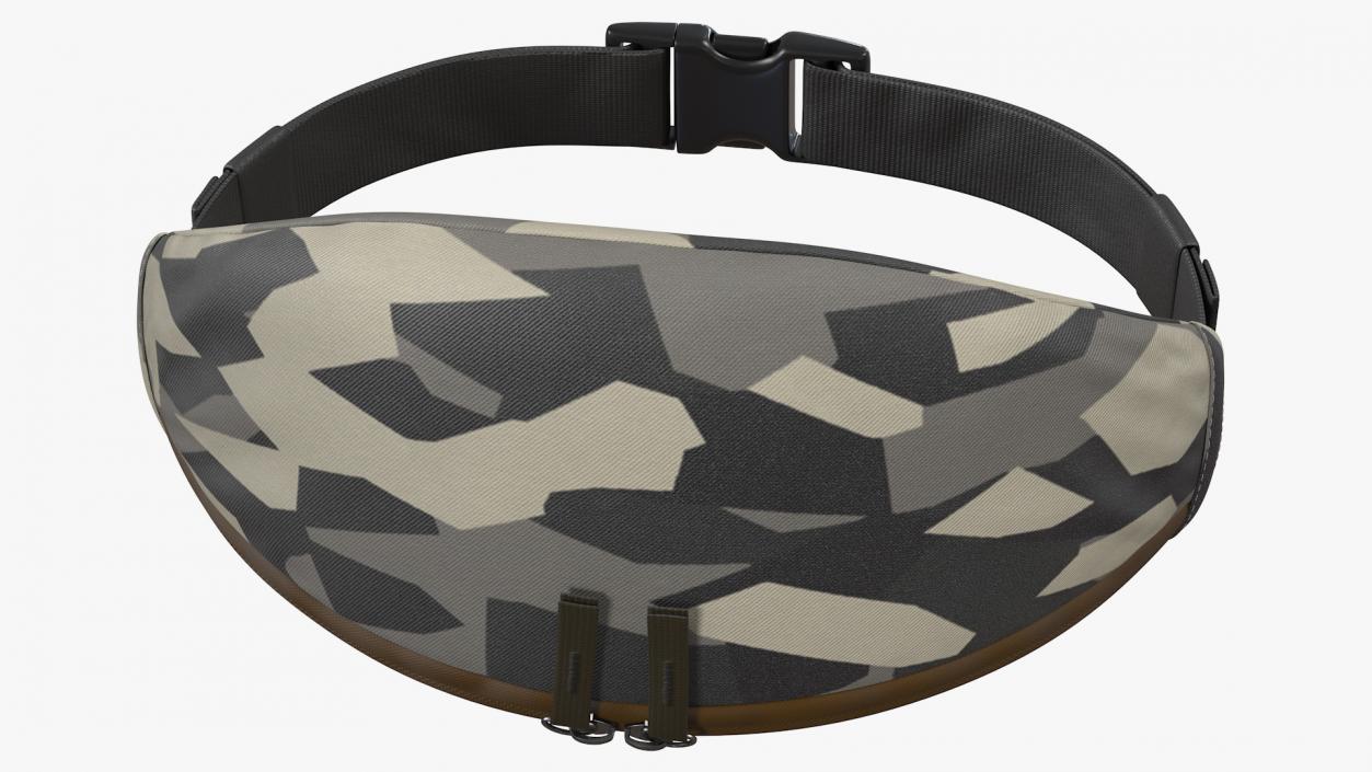 Small Hip Pack Camo 3D model