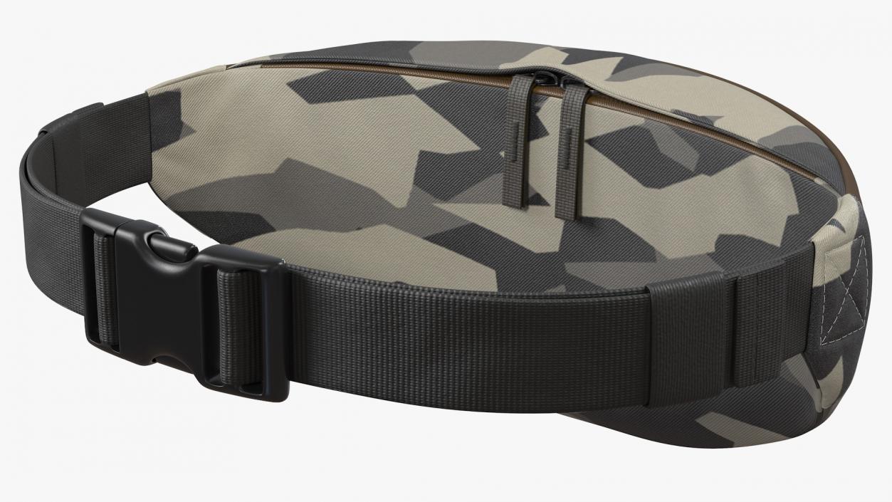 Small Hip Pack Camo 3D model