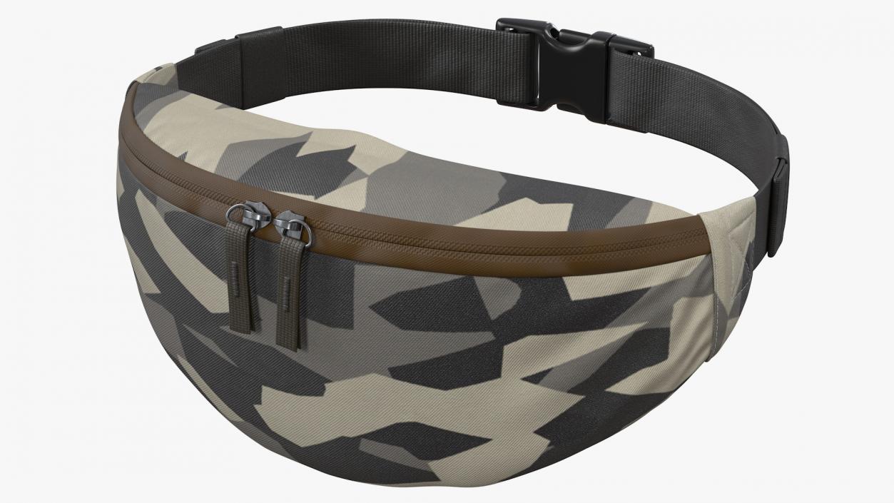 Small Hip Pack Camo 3D model