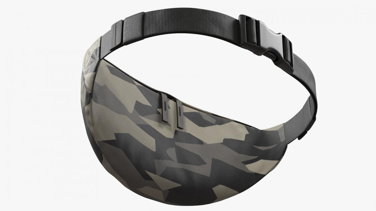 Small Hip Pack Camo 3D model