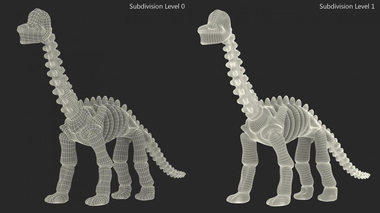 3D Diplodocus Skeleton Toy model