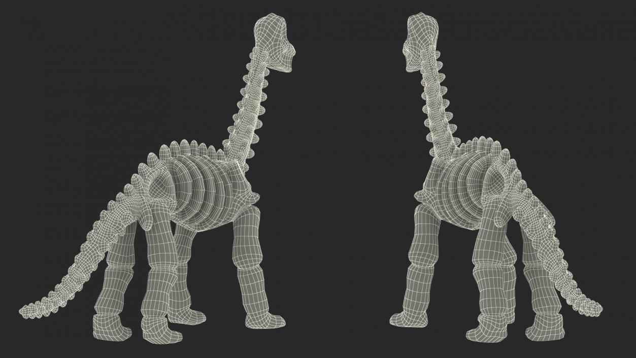 3D Diplodocus Skeleton Toy model