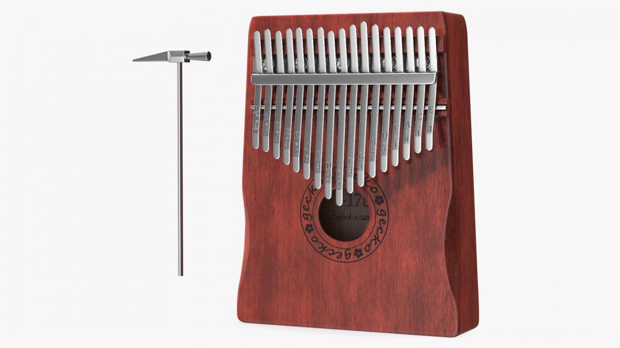 3D Mahogany Kalimba