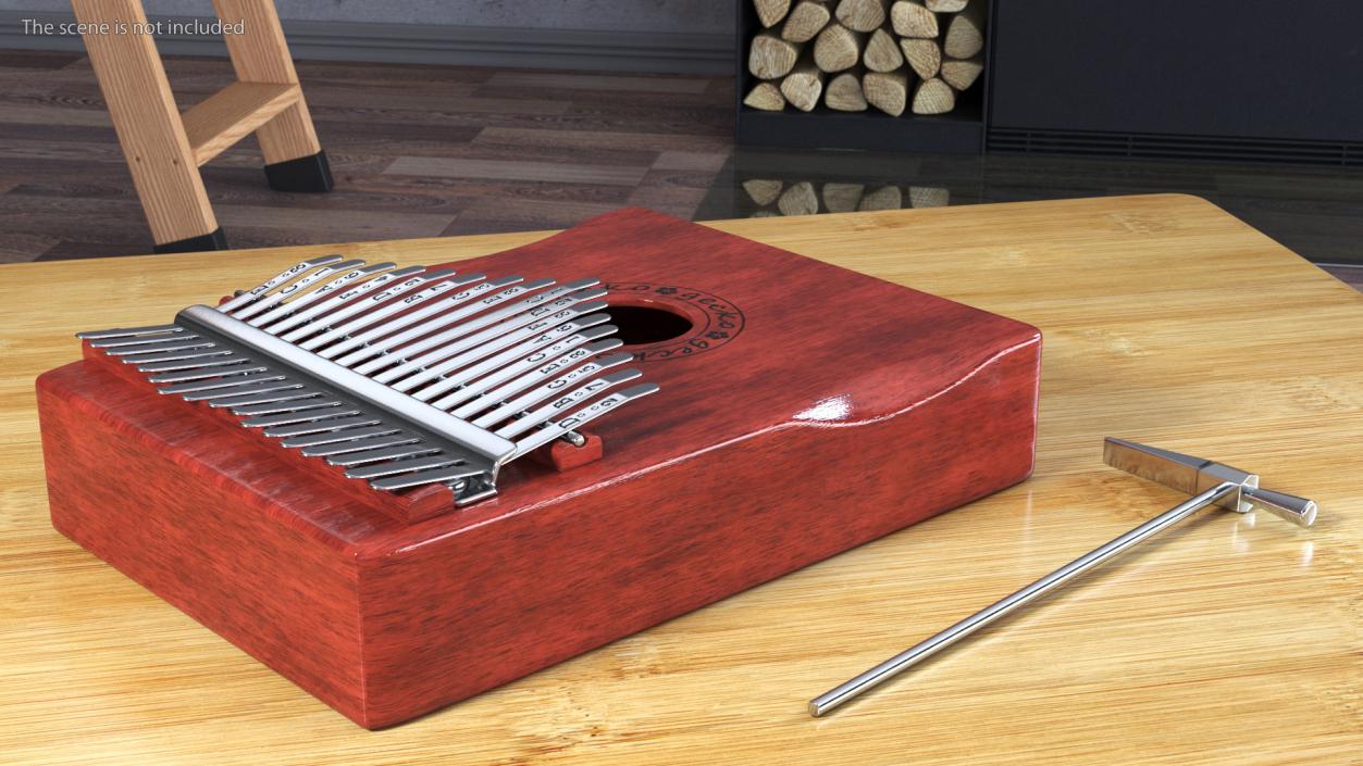 3D Mahogany Kalimba