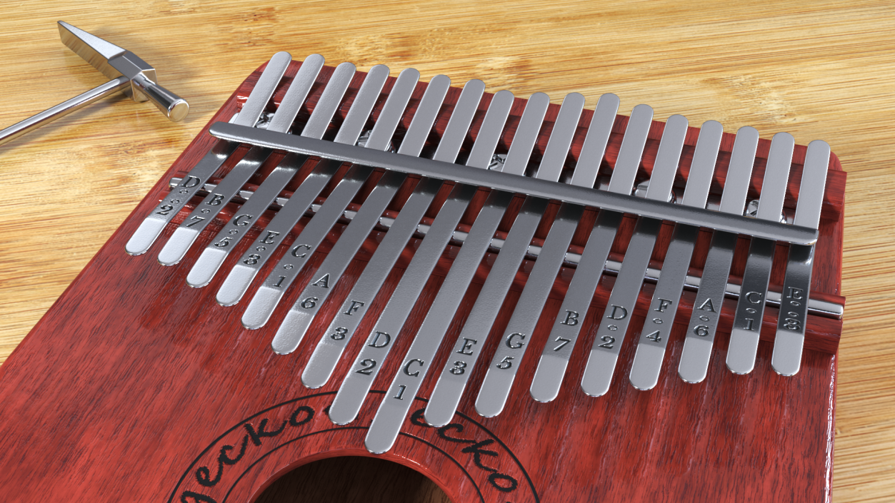 3D Mahogany Kalimba