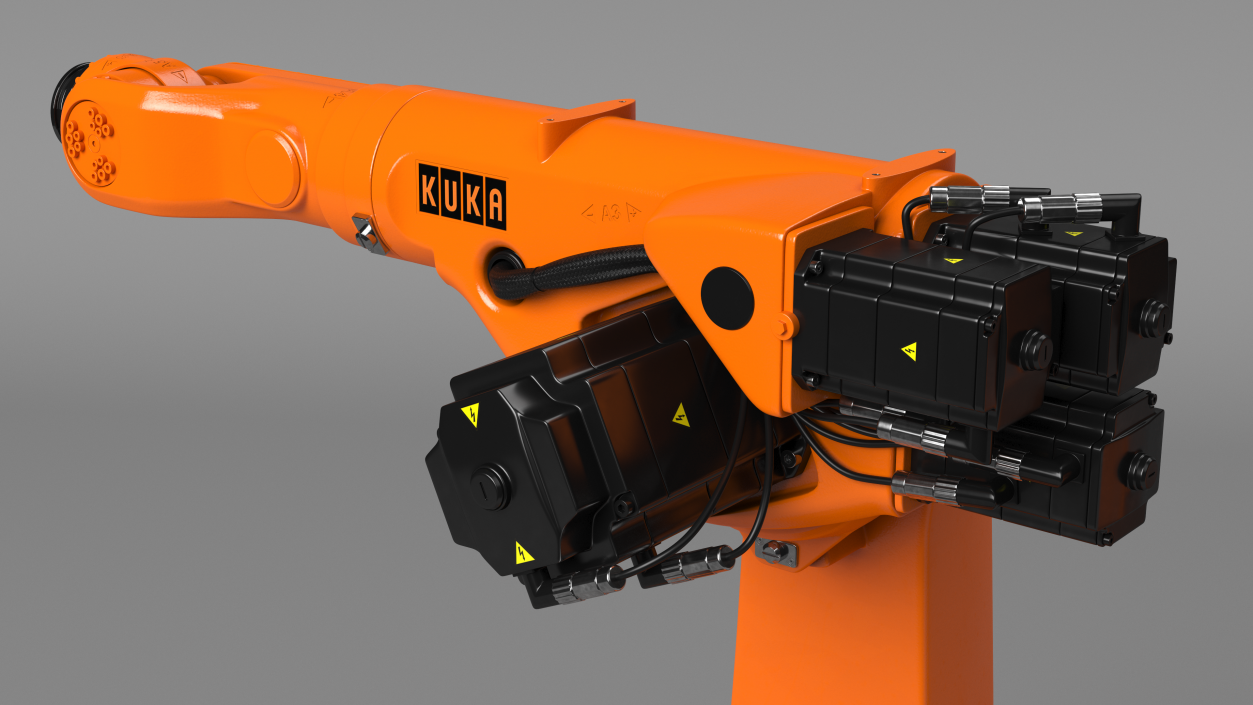 3D model Kuka Industrial Robot Arm KR 30-3 Rigged