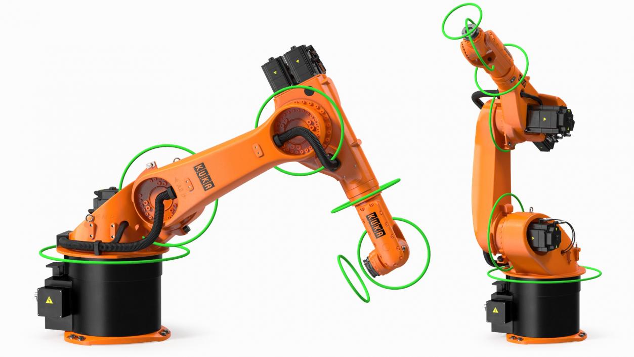 3D model Kuka Industrial Robot Arm KR 30-3 Rigged