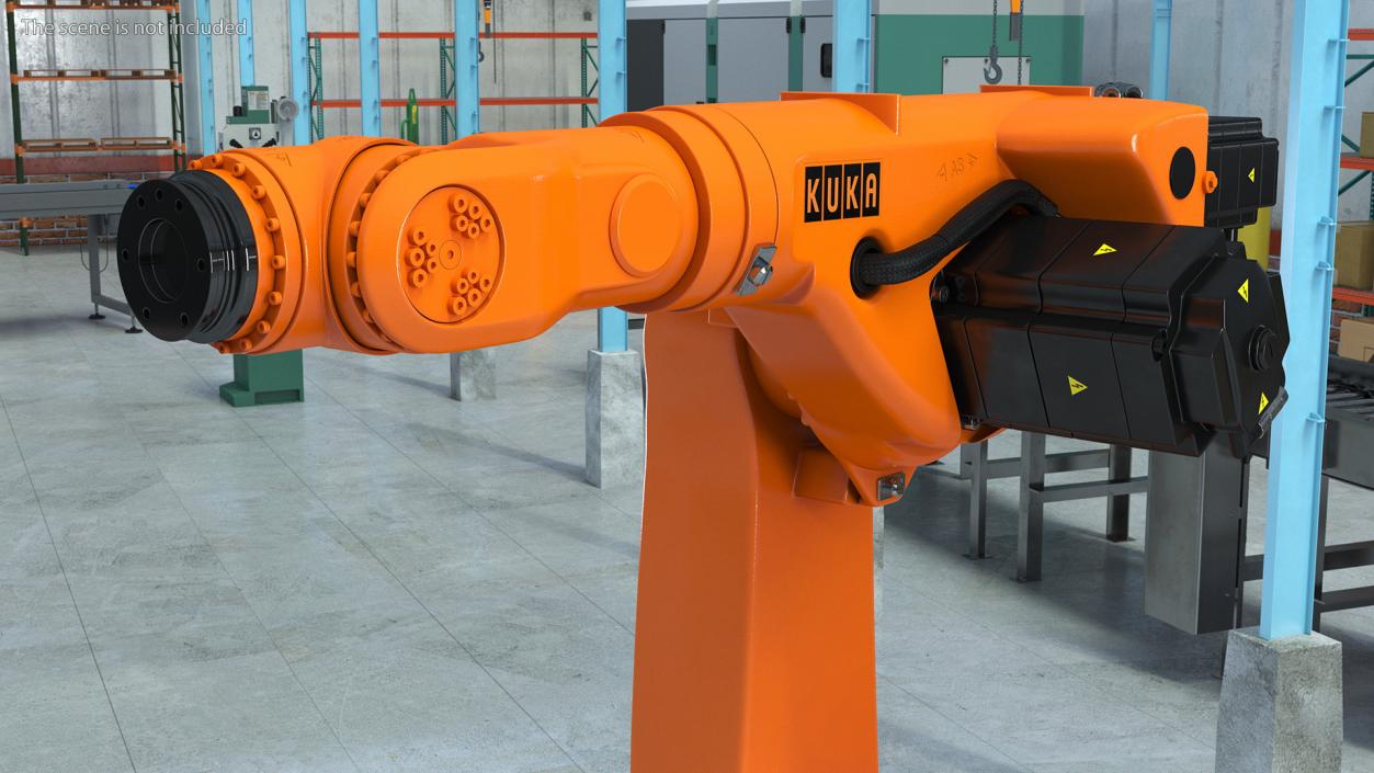 3D model Kuka Industrial Robot Arm KR 30-3 Rigged