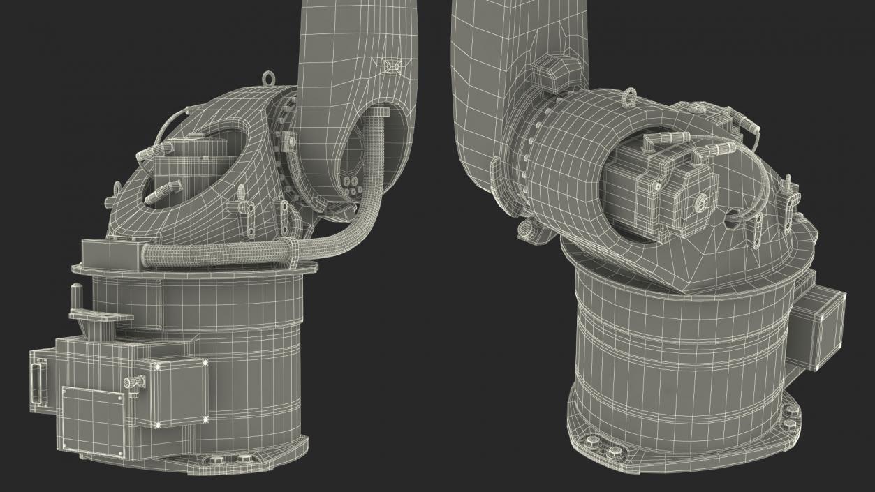 3D model Kuka Industrial Robot Arm KR 30-3 Rigged