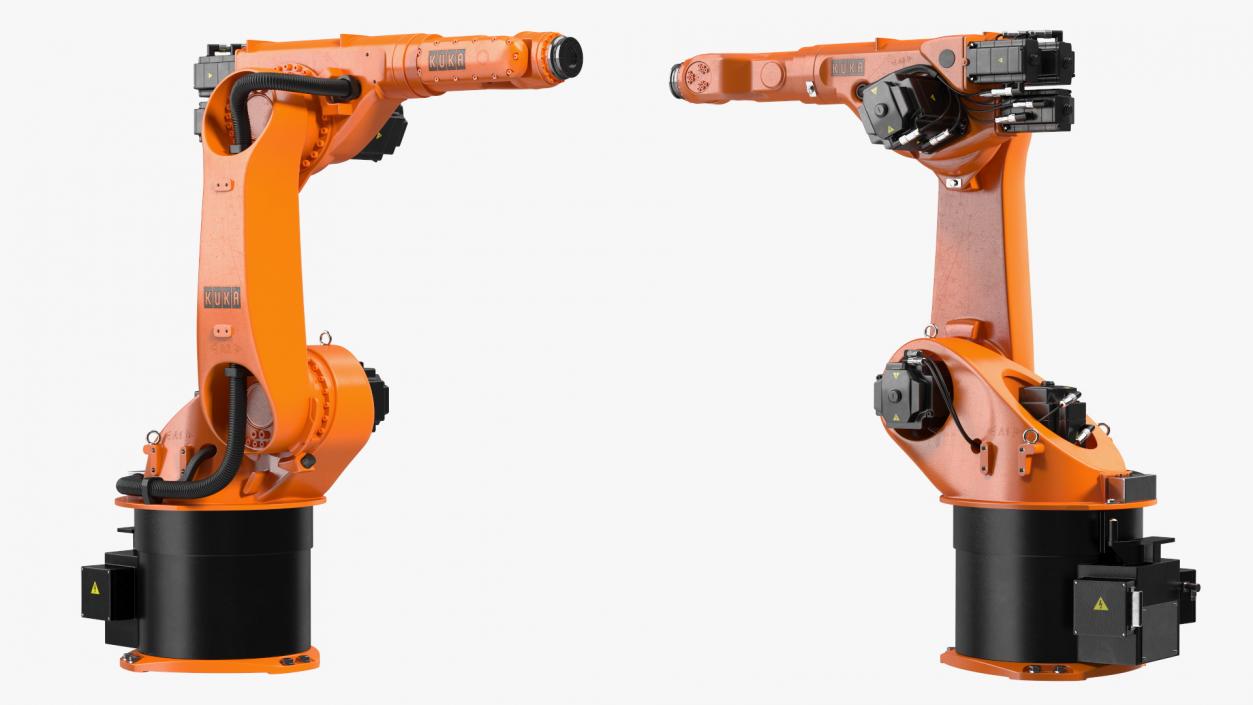 3D model Kuka Industrial Robot Arm KR 30-3 Rigged