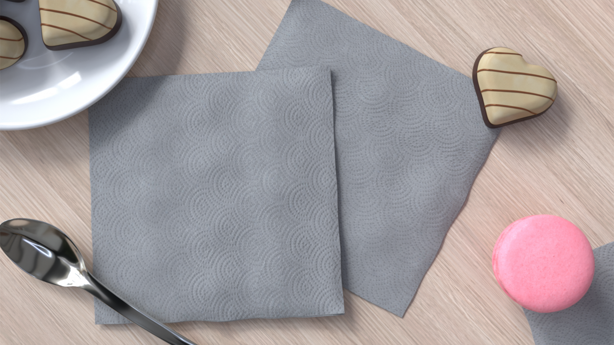 Realistic Paper Napkin 3D