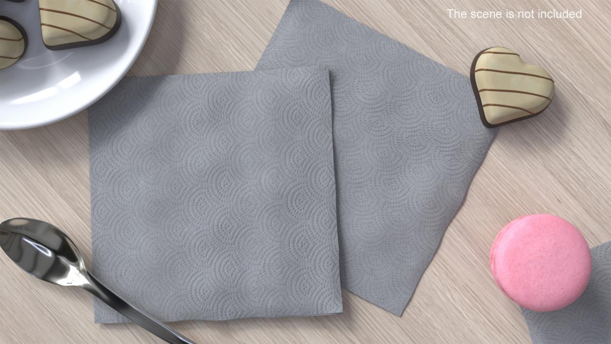 Realistic Paper Napkin 3D