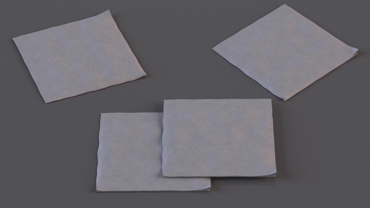 Realistic Paper Napkin 3D