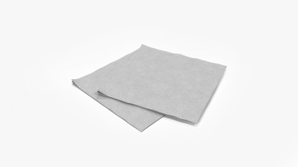 Realistic Paper Napkin 3D