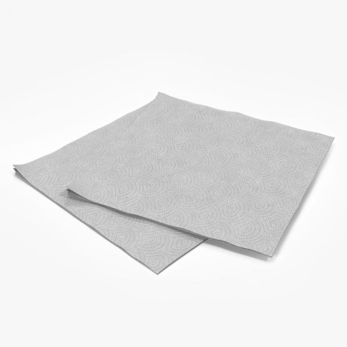 Realistic Paper Napkin 3D