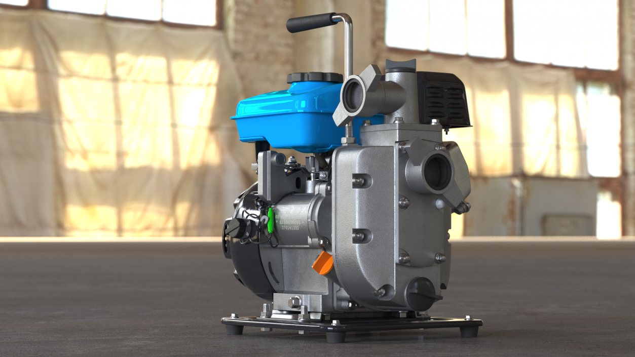 Gasoline Water Pump Biltema 3D