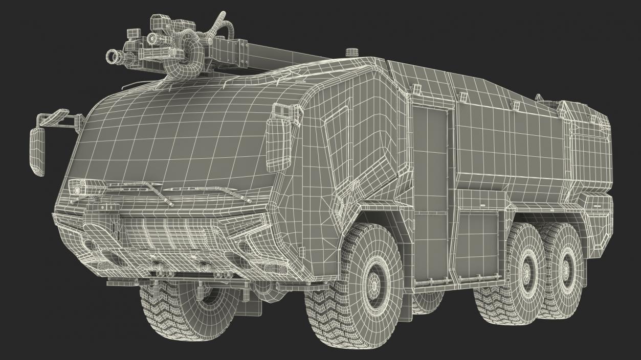 Firefighting Truck 6x6 3D