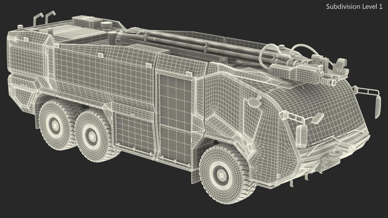 Firefighting Truck 6x6 3D