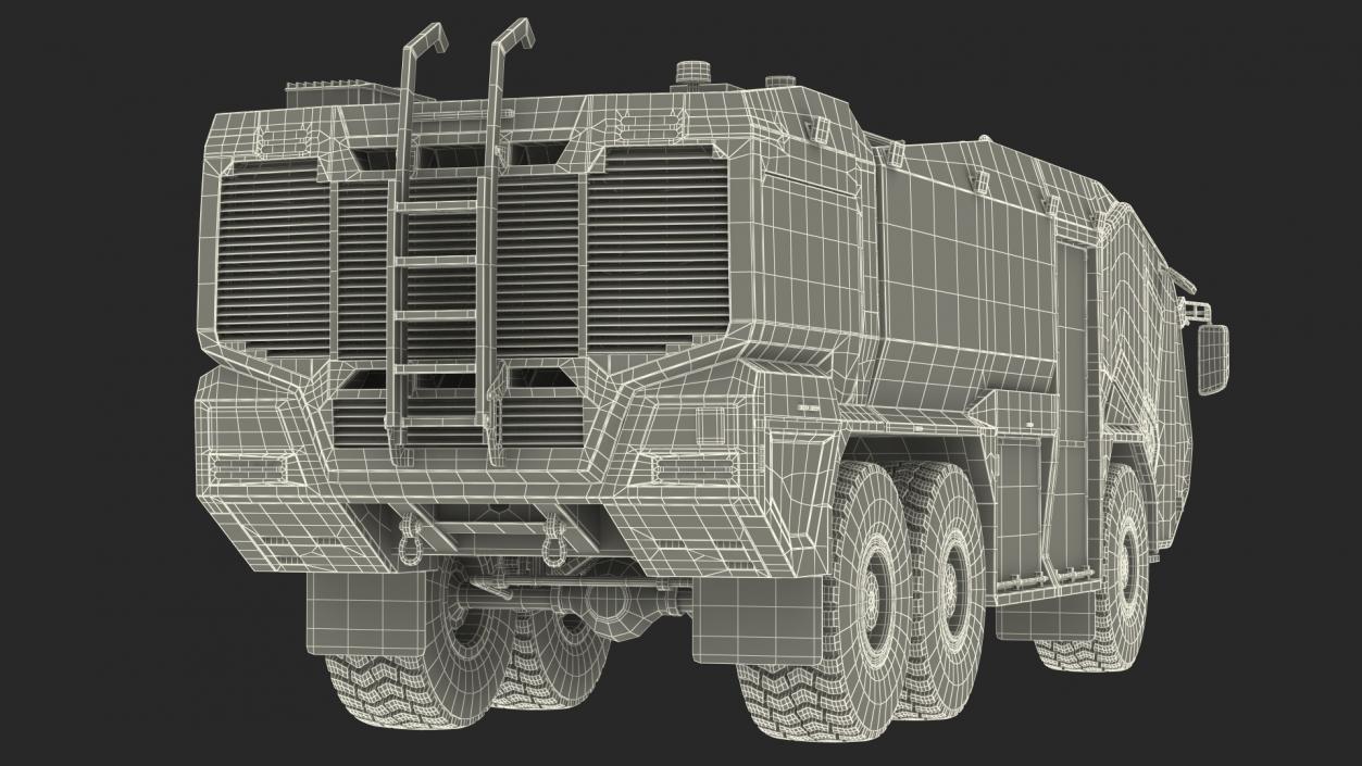 Firefighting Truck 6x6 3D