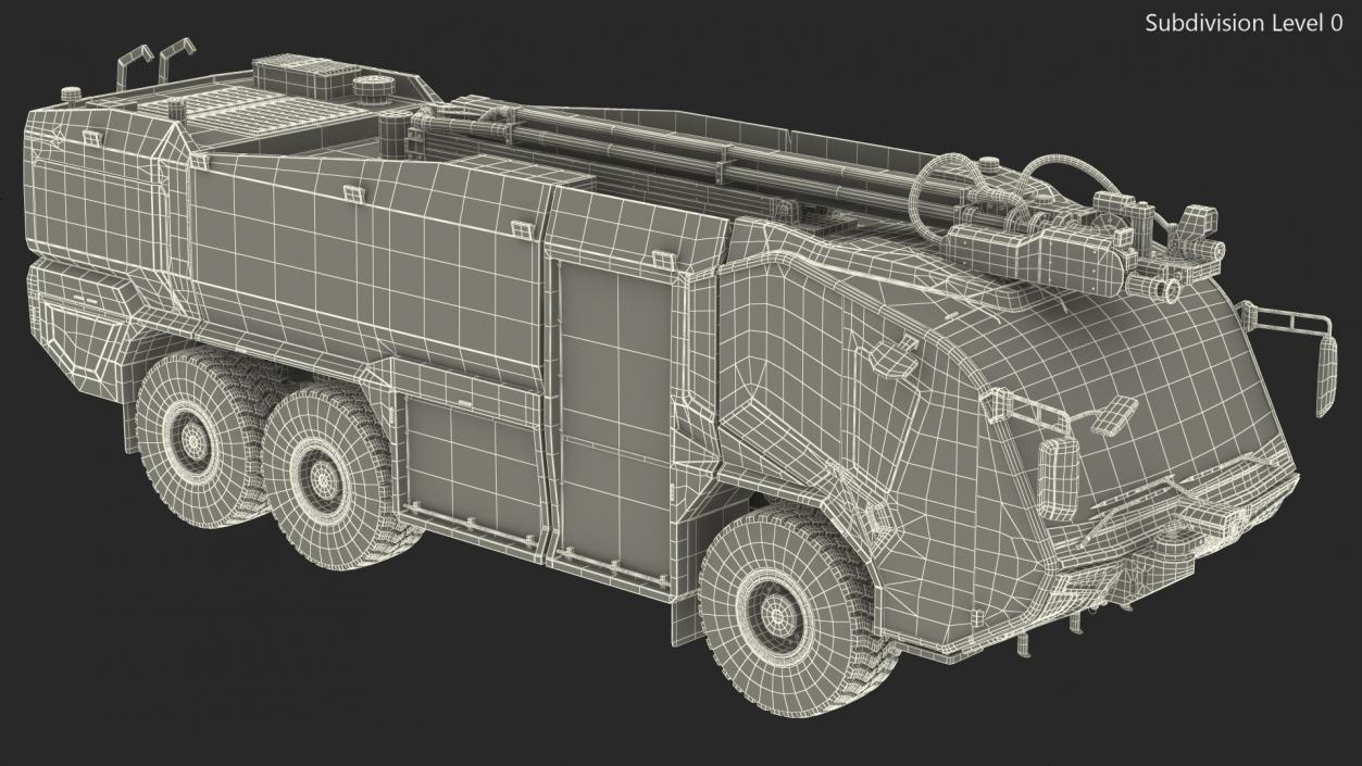 Firefighting Truck 6x6 3D