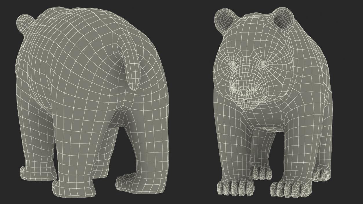 Giant Panda Fur Rigged 3D