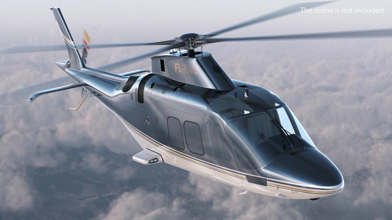 3D model Agusta AW109S Grand Black