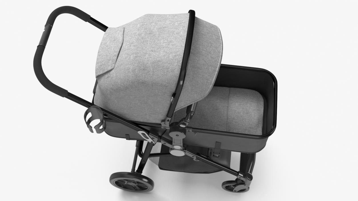 3D Foldable Sleeping Bassinet Gray