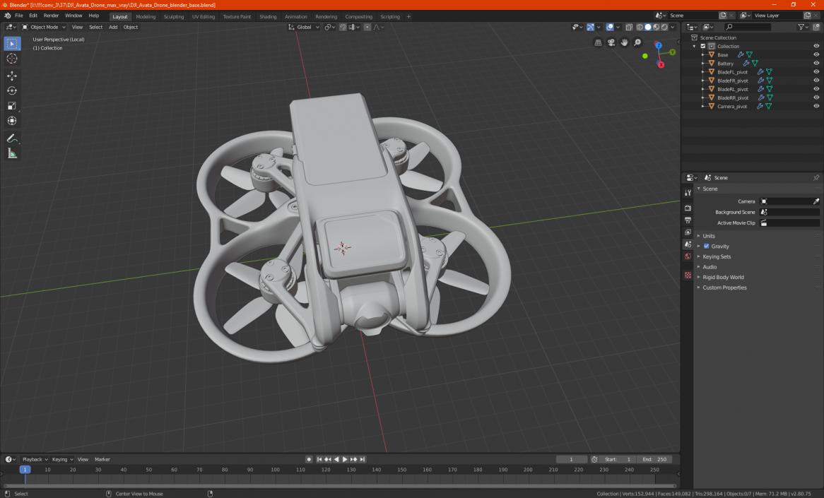 3D model DJI Avata Drone