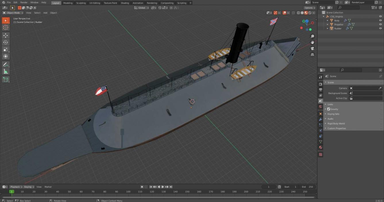 CSS Virginia 2 3D model