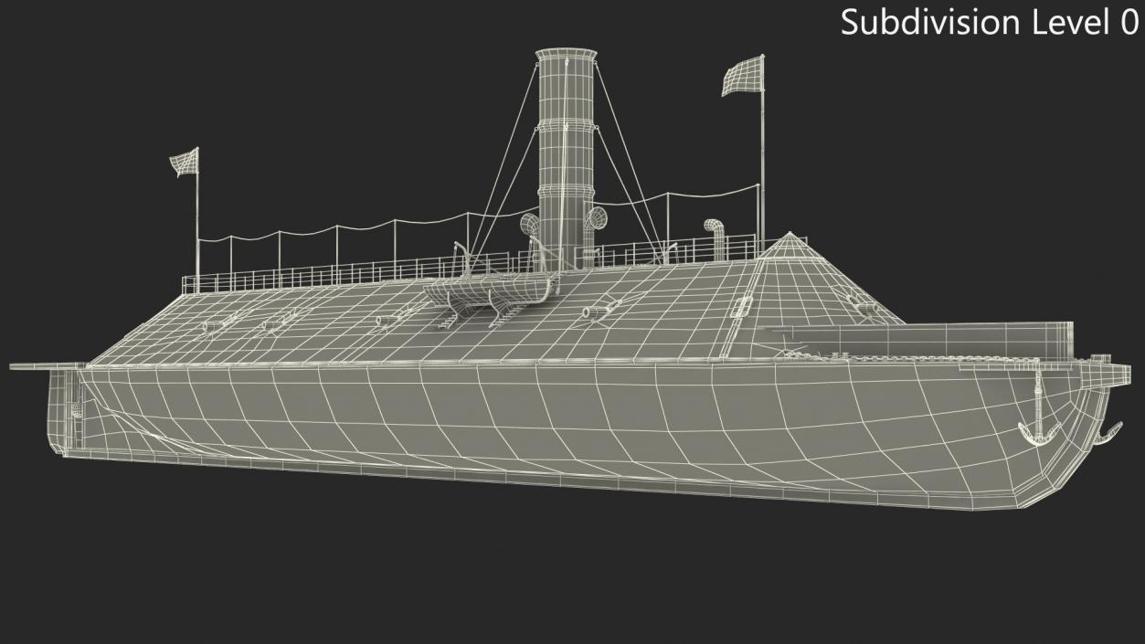 CSS Virginia 2 3D model