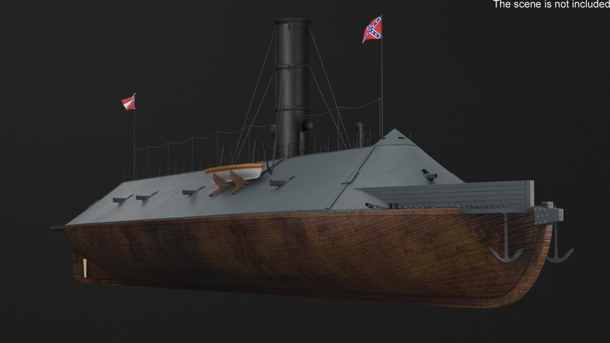 CSS Virginia 2 3D model