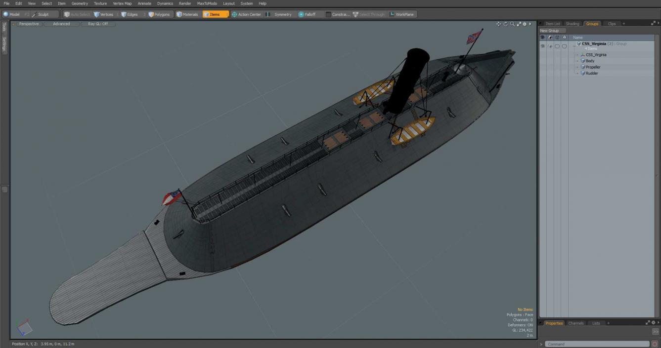 CSS Virginia 2 3D model