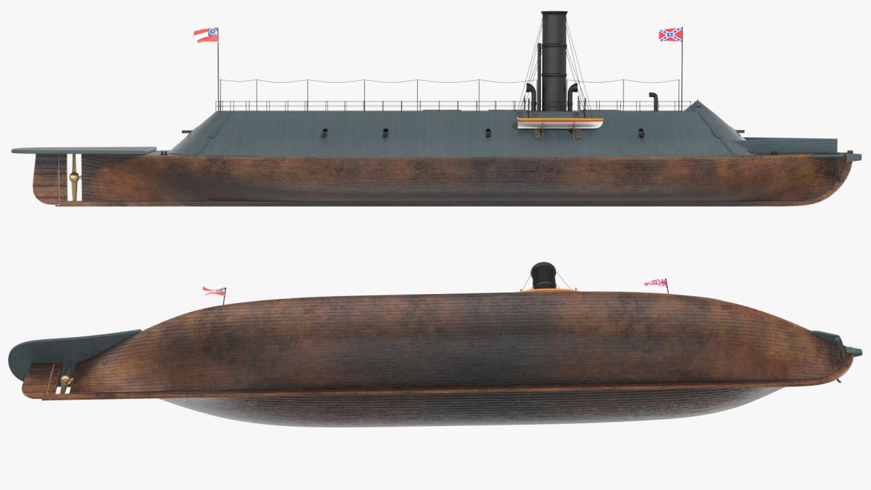 CSS Virginia 2 3D model