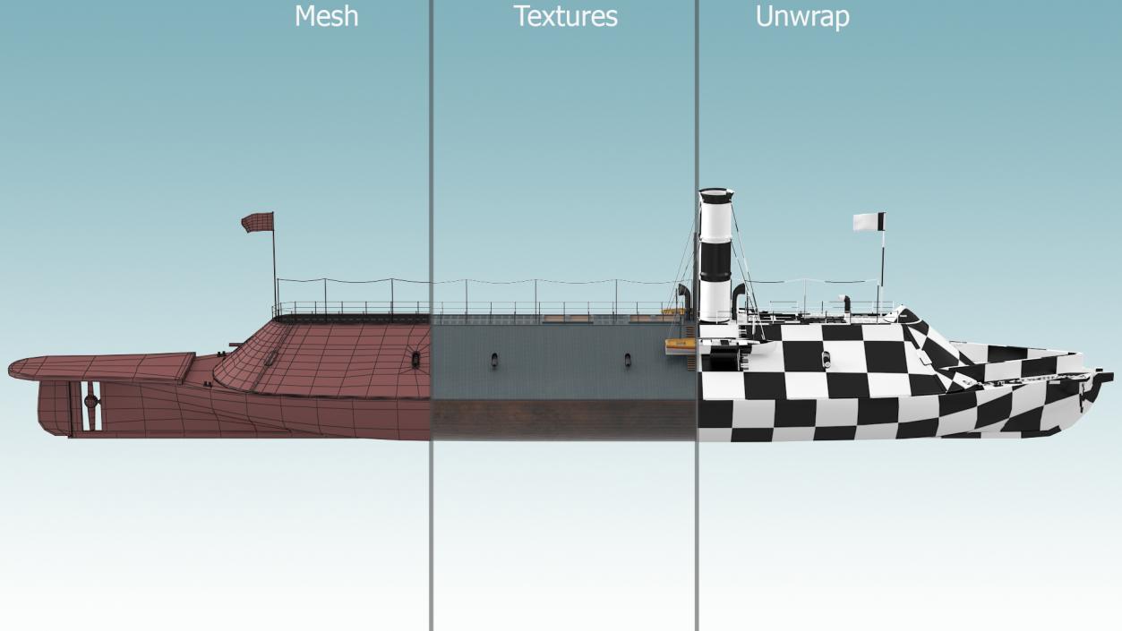 CSS Virginia 2 3D model