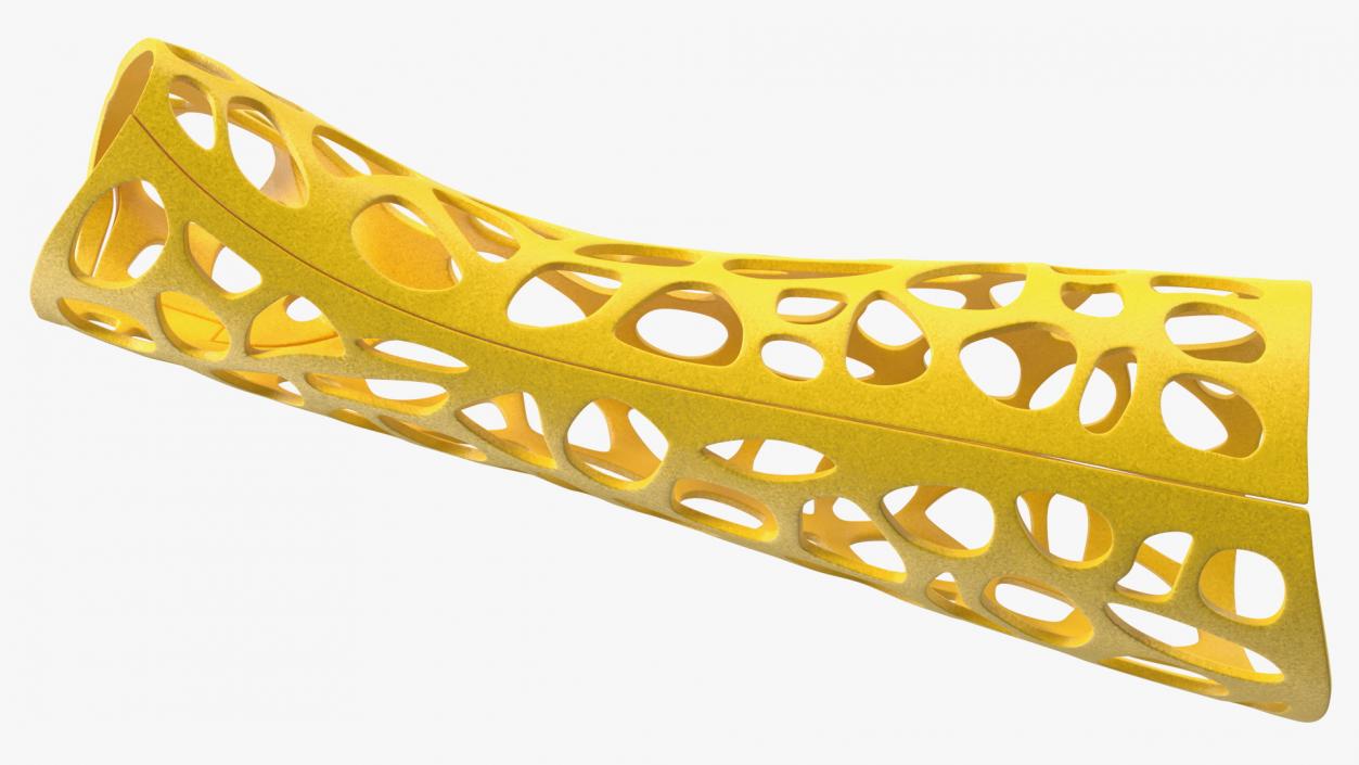 3D -Printed Orthopedic Cast Hand Yellow