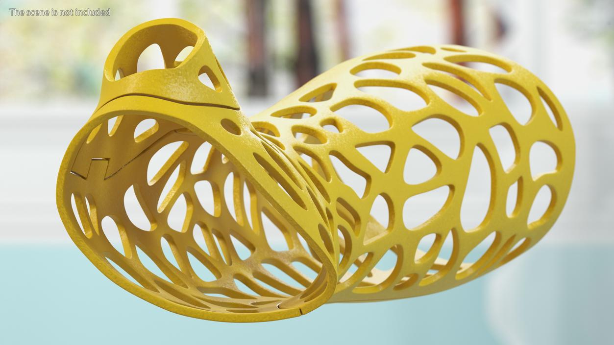 3D -Printed Orthopedic Cast Hand Yellow