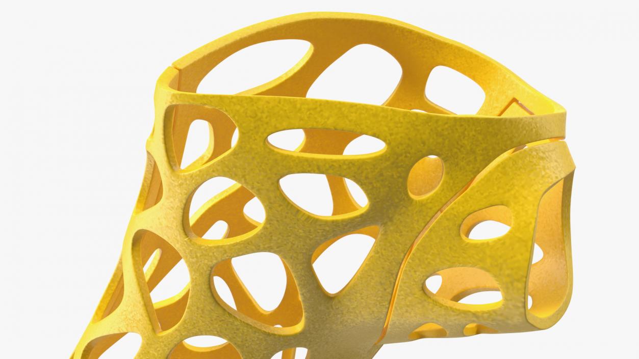 3D -Printed Orthopedic Cast Hand Yellow