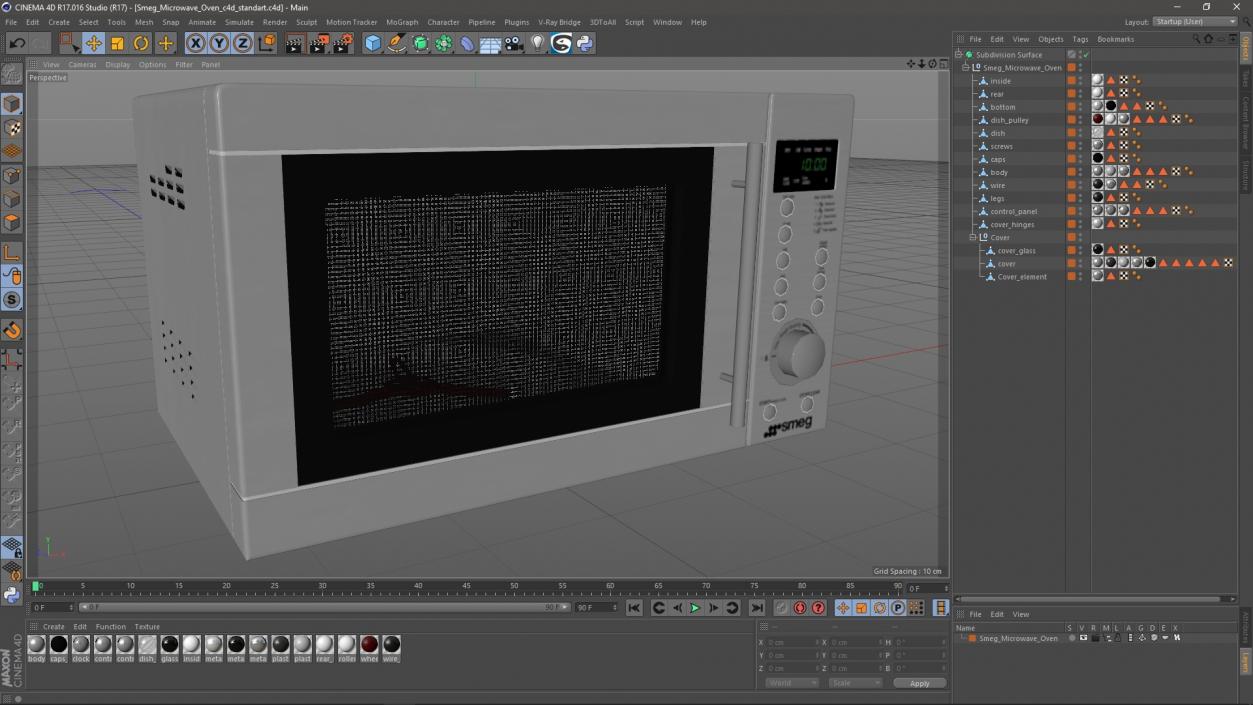 Smeg Microwave Oven 3D model